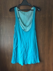  BVLGARY a made wi men's tank top cotton 100% aqua XS including carriage 