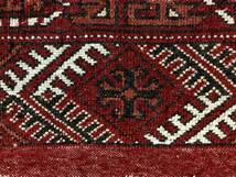 ☆　イラン　トルクメン産　手織りペルシャ絨毯　１２０Ｘ９０ｃｍ　Ｔ-０１５　☆_画像9