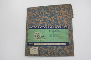 珍品? 激レア? 1955年 ダグラス ベスパ GRAN SPORTS用 ガスケットセット 英国Payen社製 当時モノの袋入り新品です オブジェ ディスプレイに
