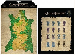 □ ゲーム・オブ・スローンズ □ 公式Westeros Map and Markersマグネットセット