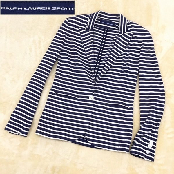 RALPH LAUREN SPORT ラルフローレン スポーツ ジャケット ボーダー レディース サイズ160