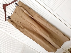 4L * new goods high waist cotton wide pants! chinos beige 