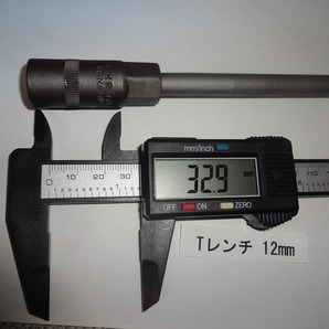 クリックポスト発送可 Tレンチ 12mm セミ・ディープソケット仕様 NB クロムバナジウム鋼 東京発の画像5
