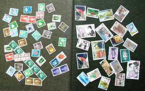 日本切手　多種多数　使用済み切手数々　