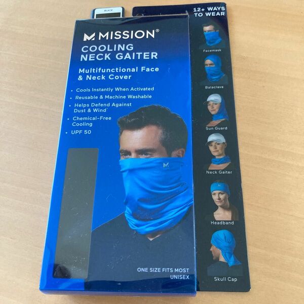 MISSION COOLING NECK GAITER ネックカバー　マルチウェア　UPF50 熱中症対策　ジョギングマスク