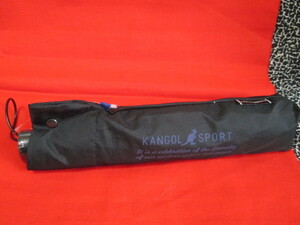 * KANGOL SPORT Kangol Kangol спорт складной зонт 65. чёрный черный Англия новый товар прекрасный товар 