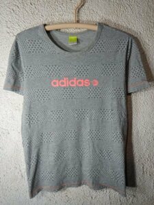 ｎ7417　adidas　アディダス　半袖　tシャツ　ドット　デザイン　人気　送料格安