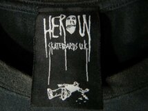 ｎ8395　レア　HEROIN　SKATEBOARDS　U.K　ヘロイン　スケートボード　半袖　tシャツ　人気　MAGIC STICKY HANDS　スケボー　ストリート_画像5