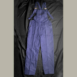 デッドストック フランス 50s オーバーオール ナス紺 SAINT COME サロペット ワーク ジャケット 焚き火 ヴィンテージ アンティークの画像1