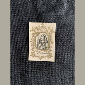 フランス 18世紀 銅版画 聖クレメンス イマージュピュース 聖母 マリア イエス ホーリー カード ロザリオ キリスト 宗教画 アンティーク