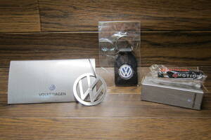  unused VOLKSWAGEN Volkswagen VW key holder 3 piece set click post 185 jpy 