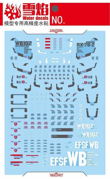 PG 1/60 RX-78-2 ガンダム用水転写式デカール並行輸入品
