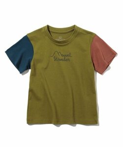 新品 　THE SHOP TK(Kids)　オーガニックコットン半袖Tシャツ 　カーキ(327) 　16(160cm) 　定価1430円