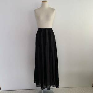 LOUNIE ルーニィ　シフォンスカート ロングスカート サイズ40 美品　フレアスカート ブラック マキシ丈