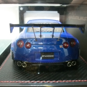 1/18 Ignition model イグニッションモデル NISSAN GT-RR35Purple パンデムR35 GT-R ブルーメタリック（1001） ジャンクの画像5