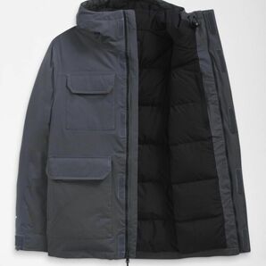 【新品】ノースフェイス 550フィル 防水・透湿 最高峰ダウンジャケット CYPRESS PARKA グレー US-L 即納