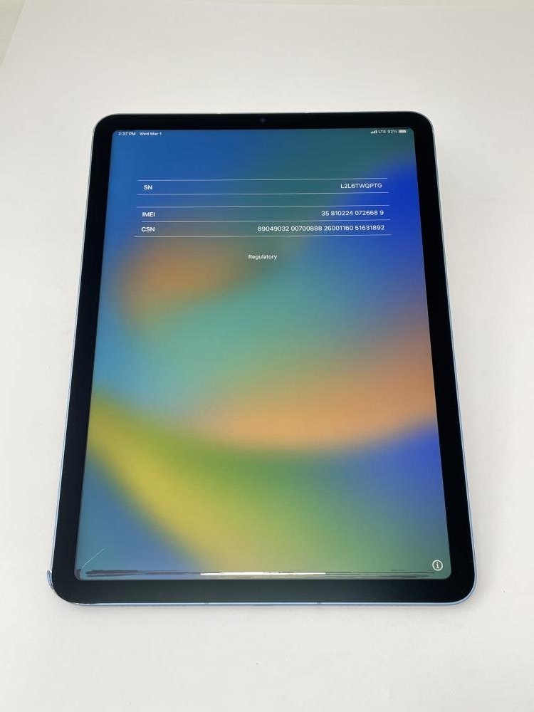 iPad Air (第4世代) スカイブルー ジャンク PC/タブレット タブレット 