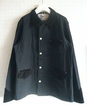 定価50,600円 MFSC MISTER FREEDOM×SUGAR CANE シュガーケーン DESPERADO BRUSH COAT 硫化染め デニム デスペラード ジャケット BLACK 42_画像4