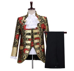 ST03-g03c new goods fine quality 4 point set .. costume play clothes .. red tuxedo stage costume outer garment trousers XS S M L-XL chairmanship musical performance . presentation 