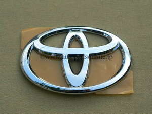 純正 82mmx120mm トヨタ T マーク MARK SYMBOL エンブレム クローム 82 x 120 mm EMBLEM TOYOTA PARTS パーツ フロント FRONT 部品 net web