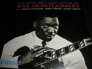 ウェス・モンゴメリー インクレディブル・ジャズ・ギター トミー・フラナガン オリジナル 紙 美品 Wes Montgomery INCREDIBLE JAZZ GUITAR