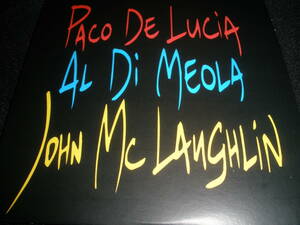 アル・ディ・メオラ ジョン・マクラフリン パコ・デ・ルシア ザ ギター トリオ スーパー オリジナル 紙 美 AL Mclaughlin Paco GUITAR TRIO