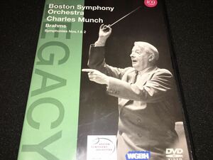 DVD ミュンシュ ブラームス 交響曲 1番 2番 ボストン交響楽団 ハーバード大学 ライヴ シャルル Munch Brahms