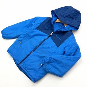  Colombia * Columbia various outdoor scene .* Kids XS 120 corresponding cotton inside jacket Parker blue navy camp holiday #DK156