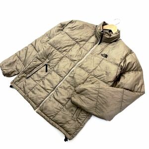 THE NORTH FACE ☆ ND18201 パッカブル ダウンジャケット LHOTSE SHAR JACKET ベージュ XL アウトドア キャンプ ノースフェイス■FA209