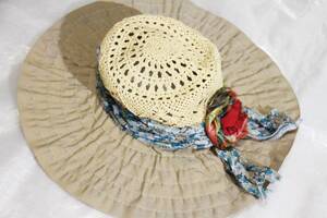 a3 superior article Italy made GREVI hat / straw hat 