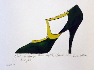 アンディー・ウォーホル／ANDY WARHOL “ SHOE BRIGHT, SHOE LIGHT ” オフィシャル・プリント, P-181