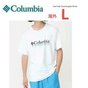 Columbia コロンビア テックトレイルグラフィックTシャツ ホワイト 海外L　AO5402　メンズ　アウトドア