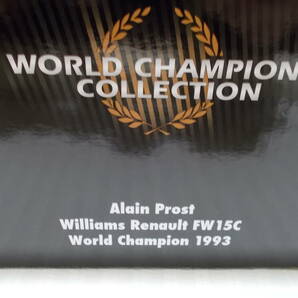 ミニチャンプス 1/18 ウィリアムズ ルノー FW15C A.プロスト ワールドチャンピオン 1993 Williams FW15C A.Prost World Champion 1993 PMAの画像8
