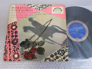 LP▲MORAVIAN FOLK SONGS/10インチ/チェコスロヴァキア盤/モラヴィアの伝統音楽/SUPRAPHON