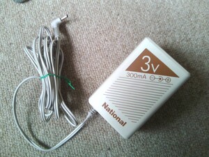 National　ACアダプター　RP-AC3　（3V　300mA）★動作品