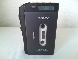 希少！海外モデル★SONY ソニー　BM-23 　 カセットレコーダー DICTATOR　★動作品