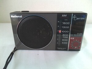 Retro ★ Национальный национальный AM Compact Radio R-U10 Сделано в Японии ★ Операция