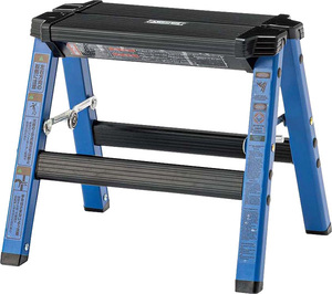  step stool aluminium blue PC-701BL