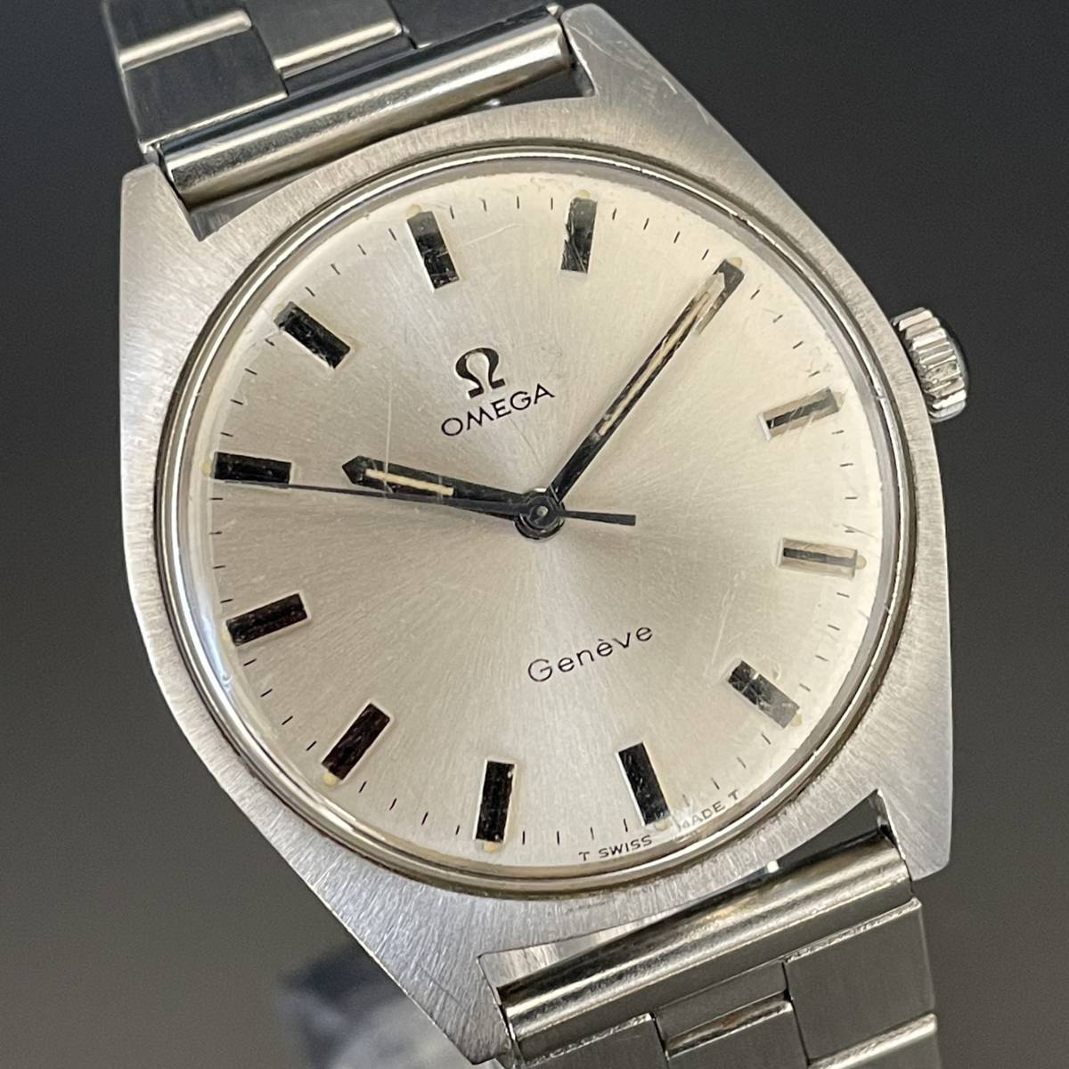 OH済】OMEGA Geneve オメガ ジュネーブ アンティーク手巻き時計 腕時計