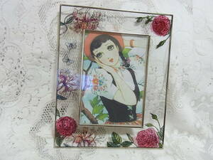  prompt decision! stand part loss Scotland made glass stained glass picture frame photo frame DECORATIVE STANED GLASS