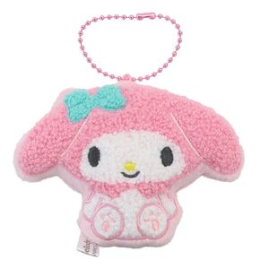 ◆新品　マイメロディ　My Melody　もこもこマスコット　バッグチャーム　ボールチェーン　サンリオ　sanrio