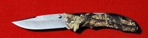 BUCK USA N.0286CAM Folding Hunter knives Camo handle.バンタムＢHW カモガラＣlosed：13㎝　420HC　Ｂlade：9cm_画像1