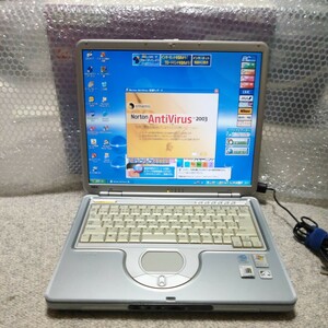 NEC LaVie PC-LL7305D WindowsXP SP3 リカバリ済 Pentium4-M 1.8Ghz換装済 1GB 40GB 元箱 付属品あり DVD CD PCカード RS232C ATI FDD