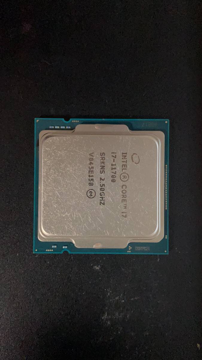Intel I7 11700 LGA 1200 中古分解品BIOS起動確認社内管理番号C14