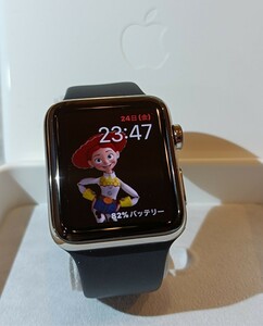 『1円スタート』Apple Watch Series 3 ステンレスケース 42MM GPS＆LTE とブラックスポーツバンド　（延長なし）