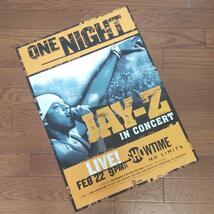 非売品 JAY-Z / ONE NIGHT JAY-Z IN CONCERT オフィシャル ポスター HIPHOP ラップ ヒップホップ 61× 43cm_画像1