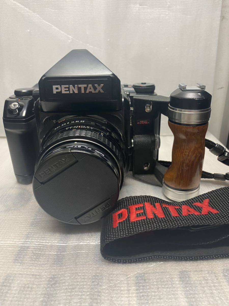 □美品□ ペンタックス PENTAX 6×7 67 木製グリップ #926 その他