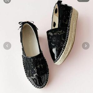 LACE ESPADRILLE フラットシューズ