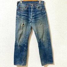 (^w^)b リーバイス 501 70s 80s ヴィンテージ デニム ジーンズ Levi's オリジナル 赤 タブ ミミ 耳 ボタンフライ 555刻印 W30 6601EE_画像1