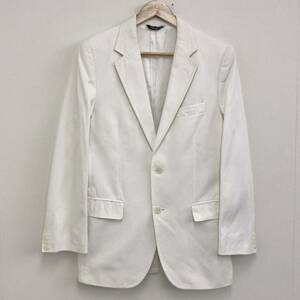 DOLCE&GABBANA テーラードジャケット ホワイト 白 イタリア製 メンズ 46サイズ ドルチェ&ガッバーナ ドルガバ D&G 3020191